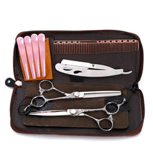 Load image into Gallery viewer, Barber Best Silver Hair Cutting Scissor Sets - Ailime Designs