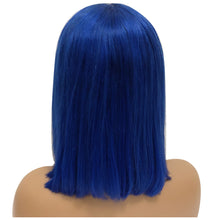 Load image into Gallery viewer, Blue Short Bob Lace Front Human Hair Wigs -  Ailime Designs