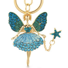 Load image into Gallery viewer, Angel Girl Rhinestone Keychain Holders - Purse Accessories