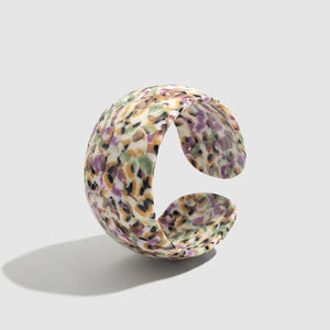 Cuff Speckle Design Resin Bracelets - Ailime Designs