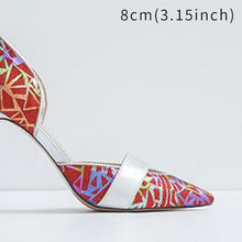 Load image into Gallery viewer, Women&#39; Two-toned Strap Design Pointed Shoes