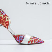 Load image into Gallery viewer, Women&#39; Two-toned Strap Design Pointed Shoes