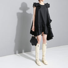 Load image into Gallery viewer, Women&#39;s Oversize Pleat Design Asymmetrical Dresses - Ailime Designs