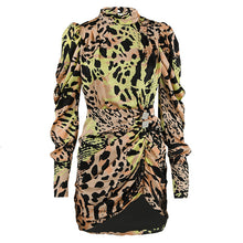 Load image into Gallery viewer, Women&#39;s Camouflage Printed Ruched Dresses - Ailime Designs