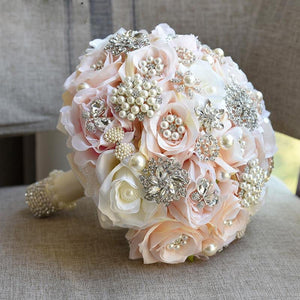 Unique Design Elegant Silk Satin Bouquet Flowers