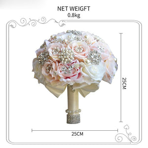 Unique Design Elegant Silk Satin Bouquet Flowers