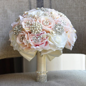 Unique Design Elegant Silk Satin Bouquet Flowers