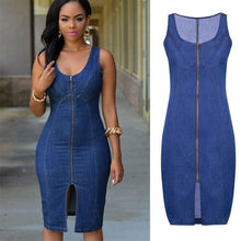 Load image into Gallery viewer, Women’s Chic Style Denim Dresses – Streetwear Fashions