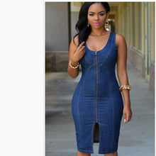 Load image into Gallery viewer, Women’s Chic Style Denim Dresses – Streetwear Fashions