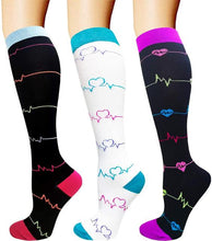 Load image into Gallery viewer, Women&#39;s Long Compression Socks - Ailime Designs