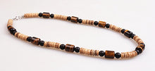 Load image into Gallery viewer, Men&#39;s Beautiful Natural Tiger Eye Stone Beaded Necklace – Jewelry Craft Supplies