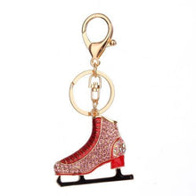 Load image into Gallery viewer, Rhinestone Ice Skates Keychain Holders - Purse Accessories