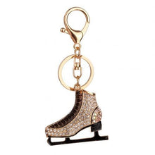 Load image into Gallery viewer, Rhinestone Ice Skates Keychain Holders - Purse Accessories