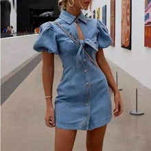 Load image into Gallery viewer, Women’s Chic Style Denim Dresses – Streetwear Fashions