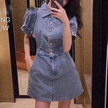 Load image into Gallery viewer, Women’s Chic Style Denim Dresses – Streetwear Fashions