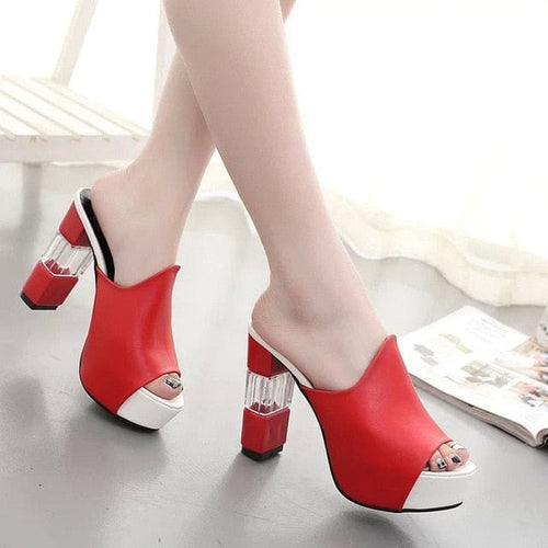 Women’s Red Hot Stylish Fashion Apparel - Platform Mules