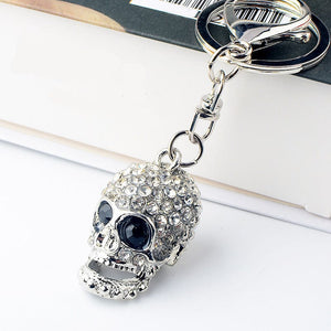 Skeleton Rhinestone Keychain Holders - Purse Accessories