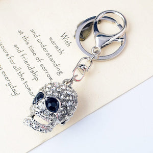 Skeleton Rhinestone Keychain Holders - Purse Accessories