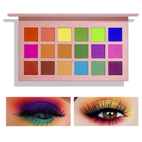 Women's Shimmer Color 18pc Neon Eye Shadow Set