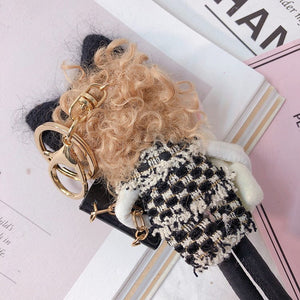 Rhinestone Girl Keychain Holders - Purse Accessories