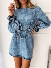 Load image into Gallery viewer, Women’s Chic Style Denim Dresses – Streetwear Fashions