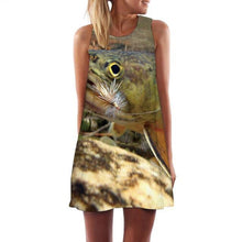 Load image into Gallery viewer, Women’s Screen Print Design Dresses– Street Style Fashions