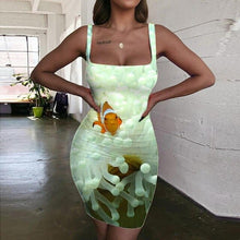 Load image into Gallery viewer, Women’s Screen Print Design Dresses– Street Style Fashions