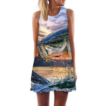 Load image into Gallery viewer, Women’s Screen Print Design Dresses– Street Style Fashions