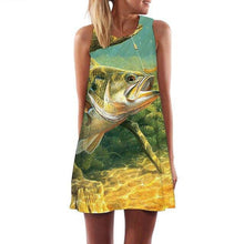 Load image into Gallery viewer, Women’s Screen Print Design Dresses– Street Style Fashions