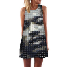 Load image into Gallery viewer, Women’s Screen Print Design Dresses– Street Style Fashions