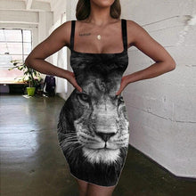 Load image into Gallery viewer, Women’s Screen Print Design Dresses– Street Style Fashions