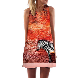 Women’s Screen Print Design Dresses– Street Style Fashions