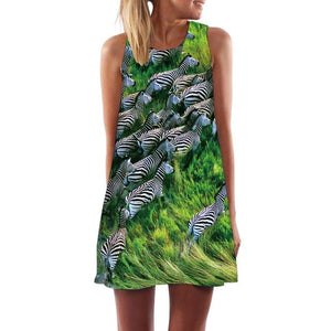 Women’s Screen Print Design Dresses– Street Style Fashions