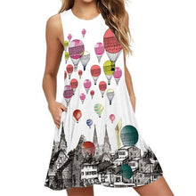 Load image into Gallery viewer, Women’s Screen Print Design Dresses– Street Style Fashions