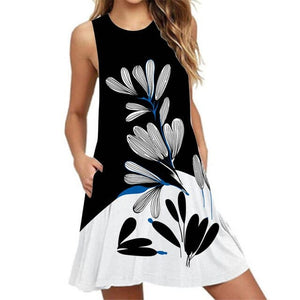 Women’s Screen Print Design Dresses– Street Style Fashions