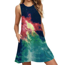 Load image into Gallery viewer, Women’s Screen Print Design Dresses– Street Style Fashions