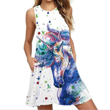 Load image into Gallery viewer, Women’s Screen Print Design Dresses– Street Style Fashions