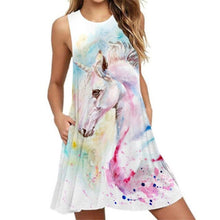 Load image into Gallery viewer, Women’s Screen Print Design Dresses– Street Style Fashions