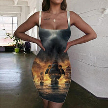 Load image into Gallery viewer, Women’s Screen Print Design Dresses– Street Style Fashions