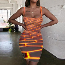 Load image into Gallery viewer, Women’s Screen Print Design Dresses– Street Style Fashions