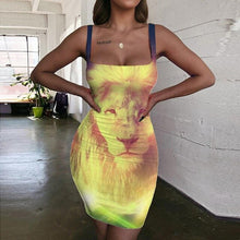 Load image into Gallery viewer, Women&#39;s Screen Print Dresses - Street Style Fashions