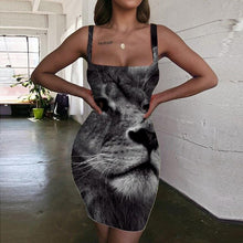 Load image into Gallery viewer, Women&#39;s Screen Print Dresses - Street Style Fashions