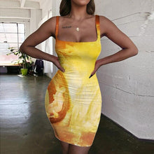 Load image into Gallery viewer, Women&#39;s Screen Print Dresses - Street Style Fashions