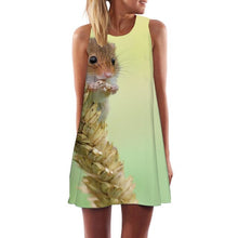 Load image into Gallery viewer, Women&#39;s Screen Print Dresses - Street Style Fashions