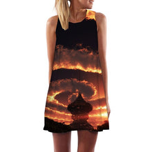 Load image into Gallery viewer, Women&#39;s Screen Print Dresses - Street Style Fashions