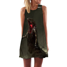 Load image into Gallery viewer, Women&#39;s Screen Print Dresses - Street Style Fashions