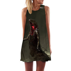 Women's Screen Print Dresses - Street Style Fashions