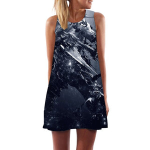 Women's Screen Print Dresses - Street Style Fashions