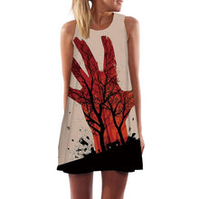 Load image into Gallery viewer, Women&#39;s Screen Print Dresses - Street Style Fashions