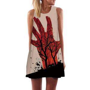 Women's Screen Print Dresses - Street Style Fashions